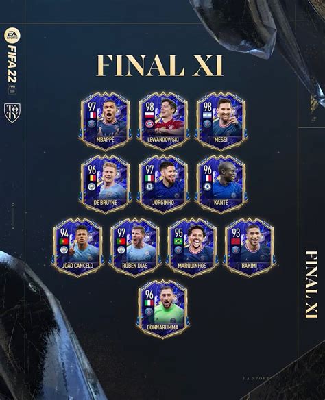 toty fifa 22|FIFA 22 Team Of The Year